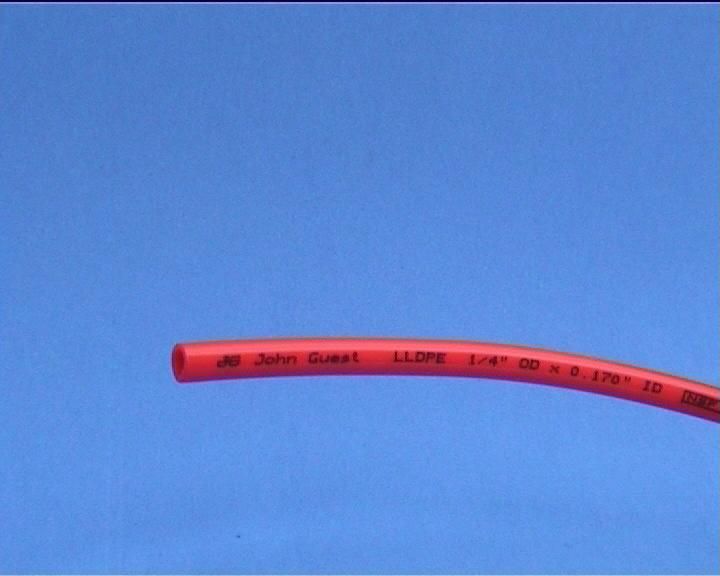 Schlauch LLDPE 1/4  rot